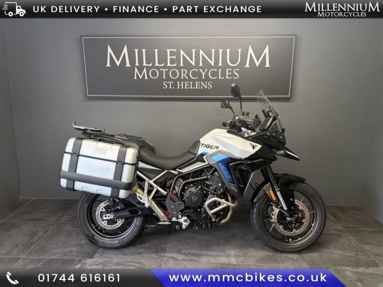 2026 TRIUMPH TIGER 900 ALPINE EDITION ADVENTURE BIKE WITH PANNIERS