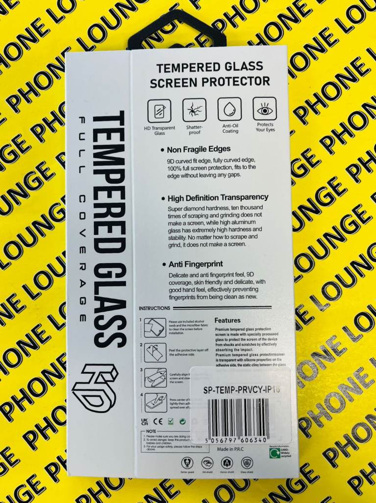 iPhone 16 Series Privacy Tempered Glass with full coverage Available Now