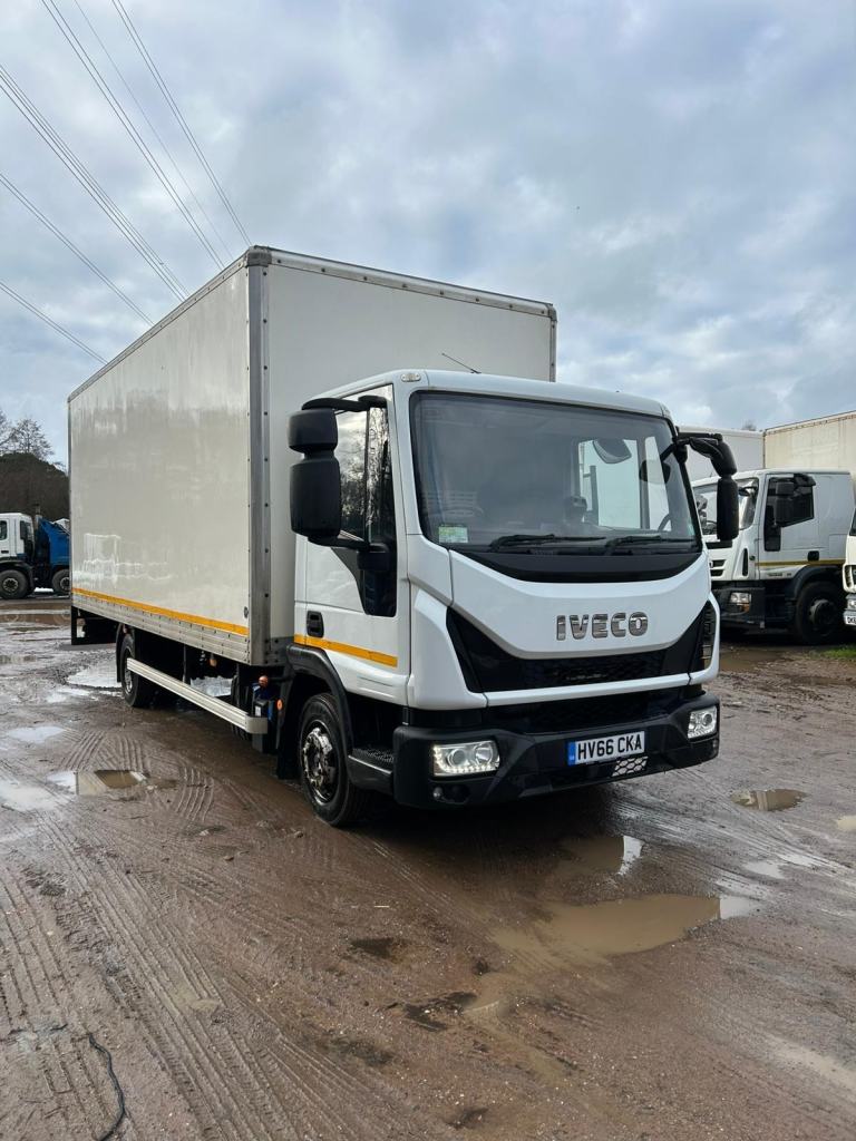Iveco Eurocargo 75-[Phone number removed].5 ton 20ft box truck tail lift auto EURO 6