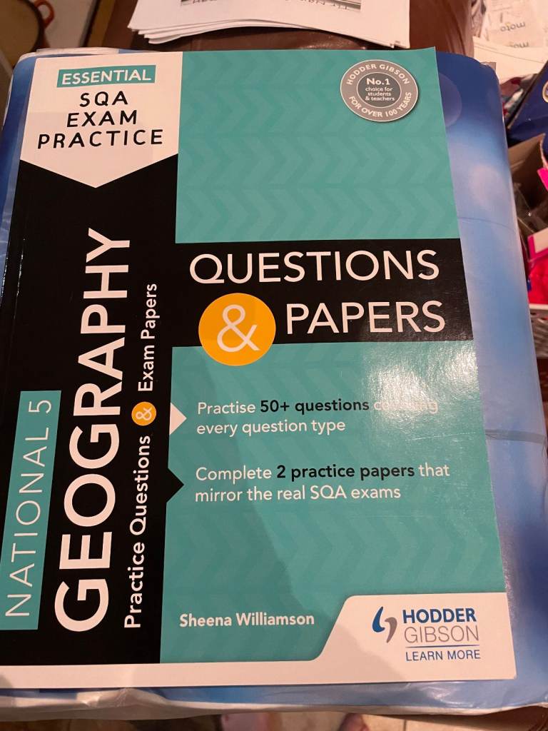 Essential SQA Exam Practice: National 5 Geography Questions & Papers Study Book