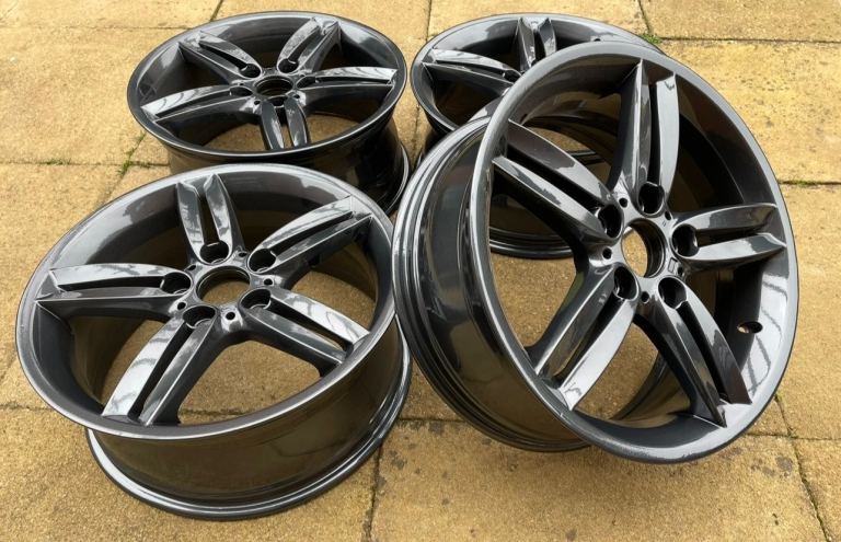 Genuine BMW Style 208M Alloy Wheels - STAGGERED - REFURBISHED GRAPHITE GREY - MSPORT 