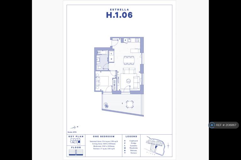 1 bedroom flat in Prinsep House, London, E14 (1 bed) (#2136867)