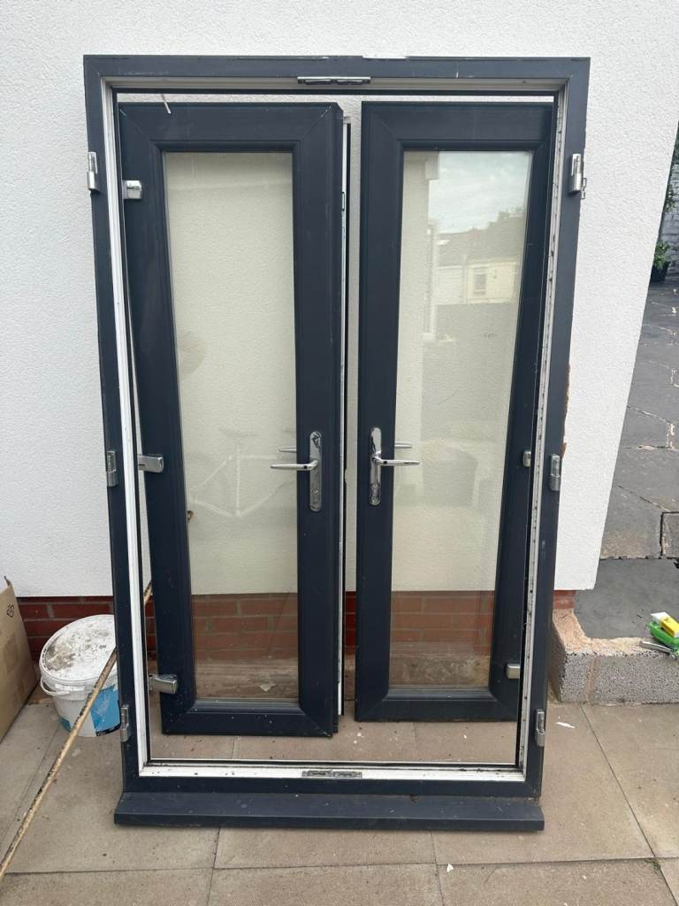 ANTHRACITE GREY UPVC DOUBLE GLAZED FRENCH PATIO DOOR