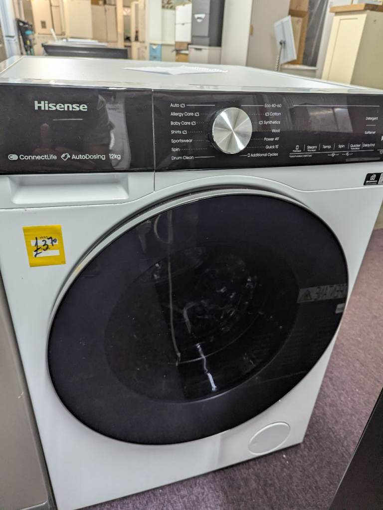 Hisense WF5S1245BW 12KG 1400 Spin Washing Machine - White £370__