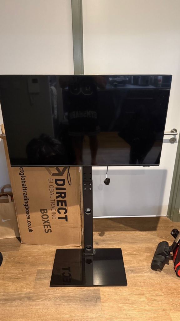 Samsung 43 inch smart TV with a stand