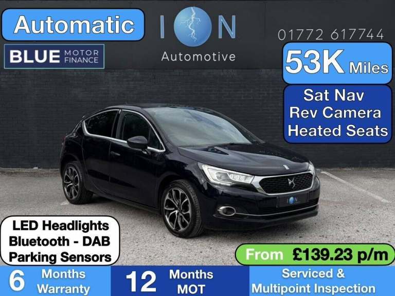 2016 DS Automobiles DS 4 1.6 THP Prestige 5dr EAT6 HATCHBACK PETROL Automatic