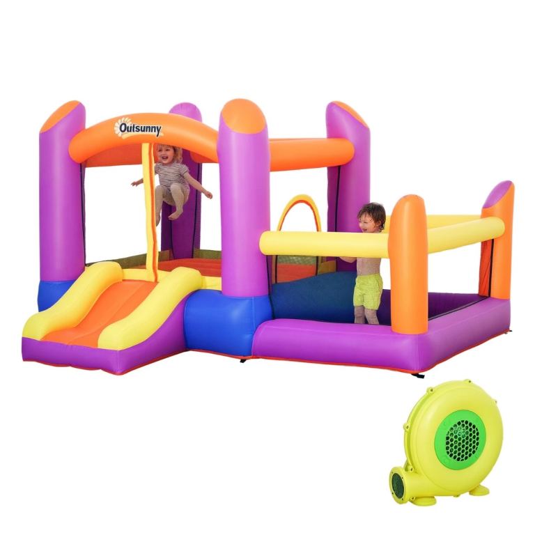 Outsunny 3-in-1 Bouncy Castle with Blower. Like new
