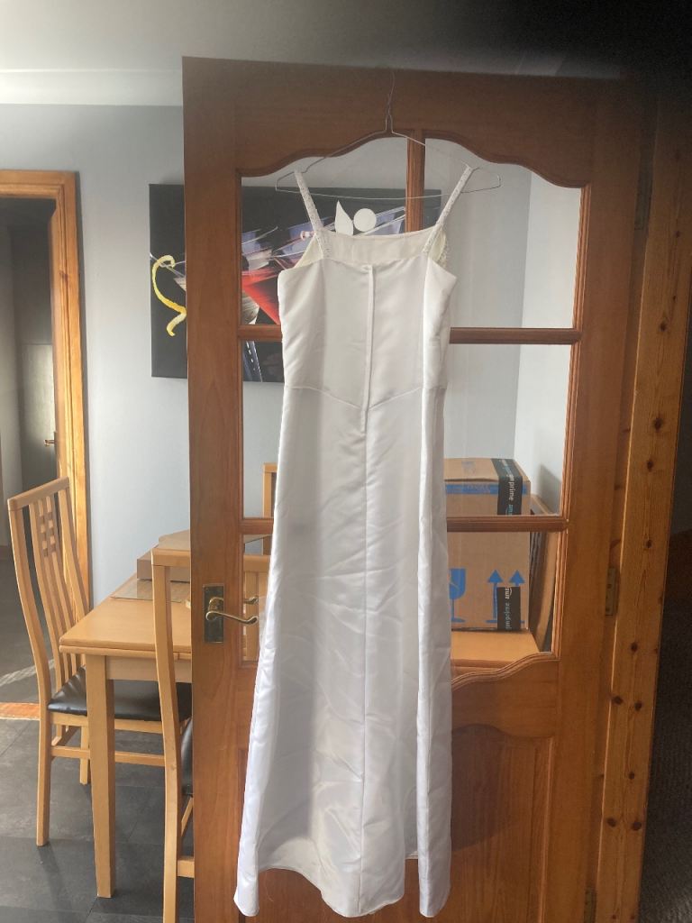 White prom dress