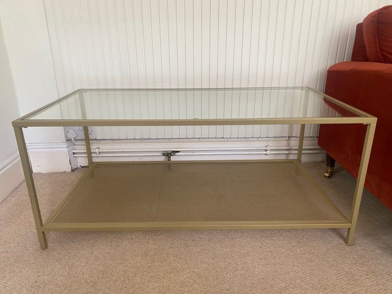 Glass & Metal Coffee Table