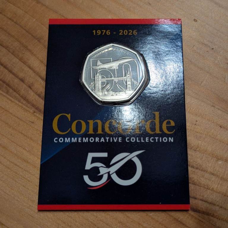 ♥NEW♥ 50p 2026 - CONCORDE coin