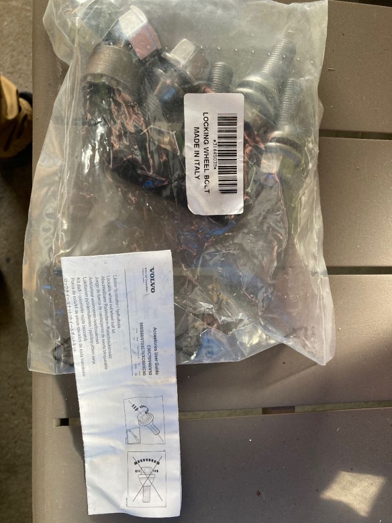 Locking wheel bolt /nuts - volvo