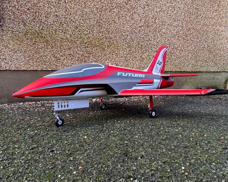FMS Futura RC Jet Plane - Red and Grey