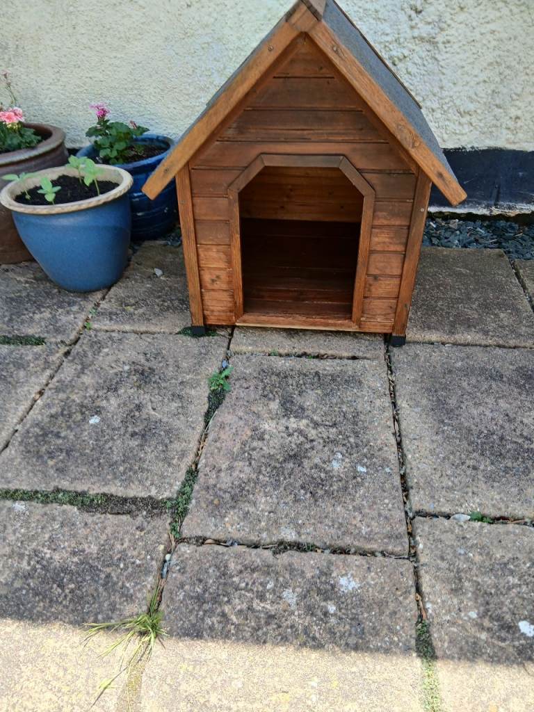 Wooden dog kennel