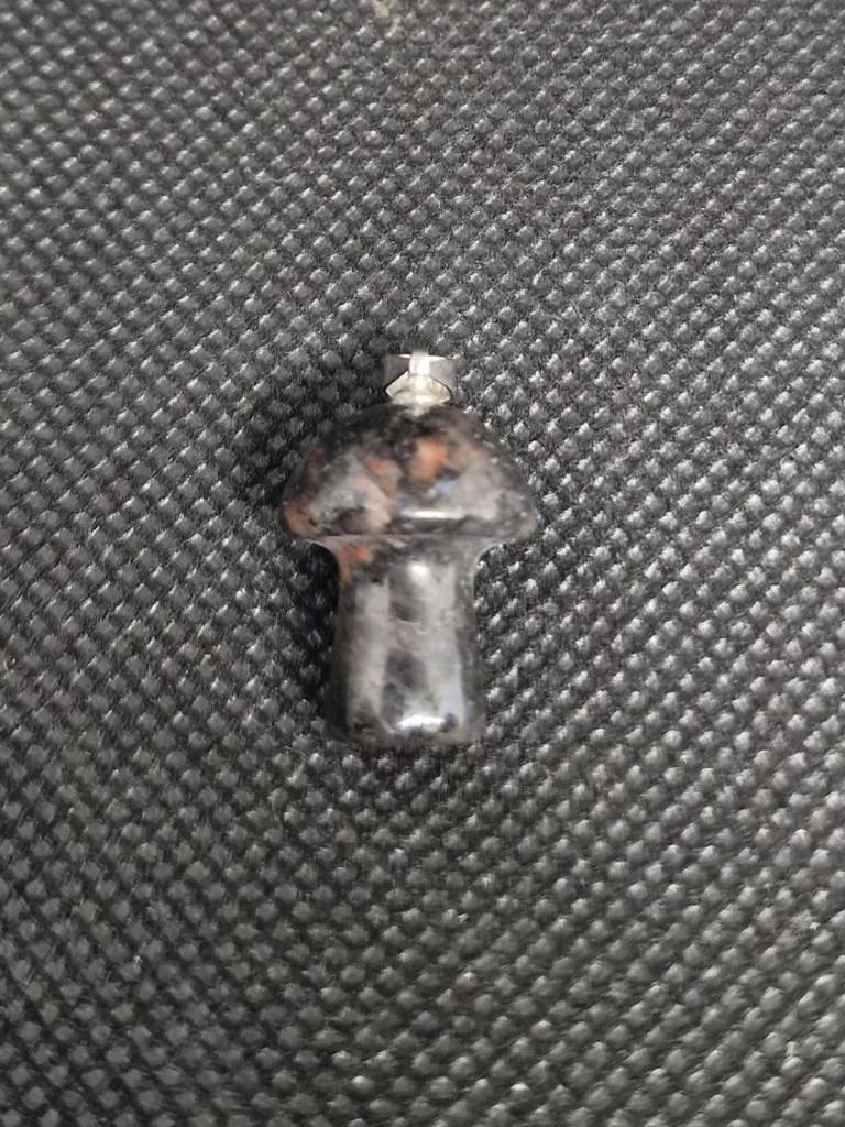 Mahogany Obsidian Mushroom Gemstone Crystal Pendant