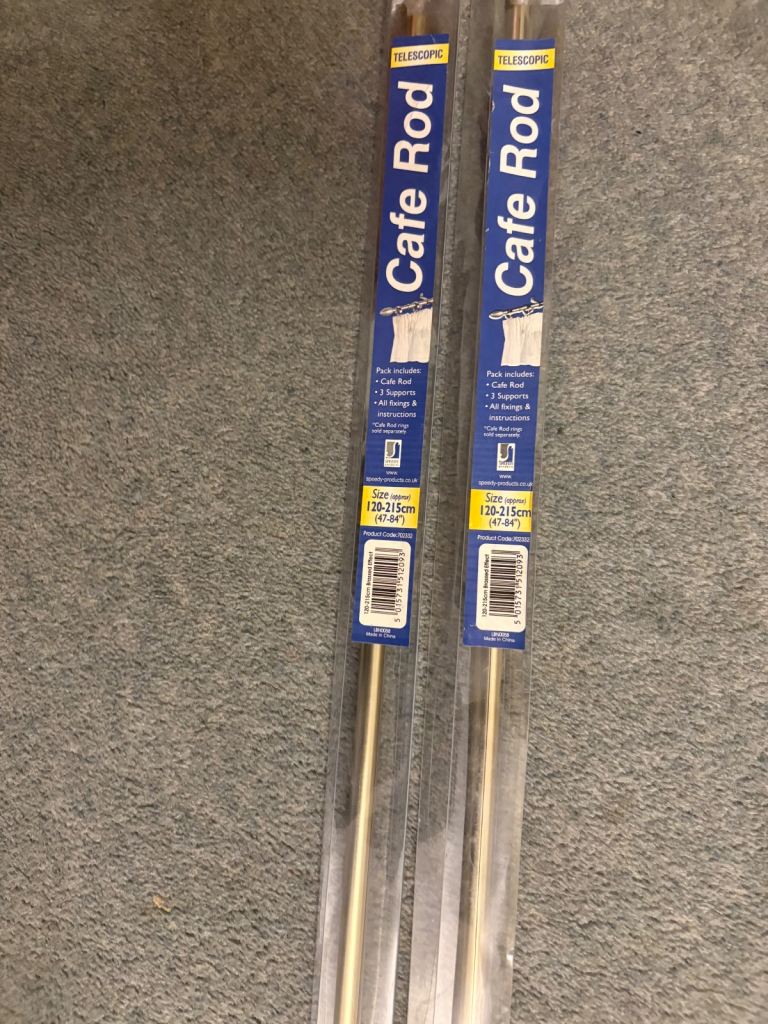 Cafe curtain Rods size 47 inches-84 inches 