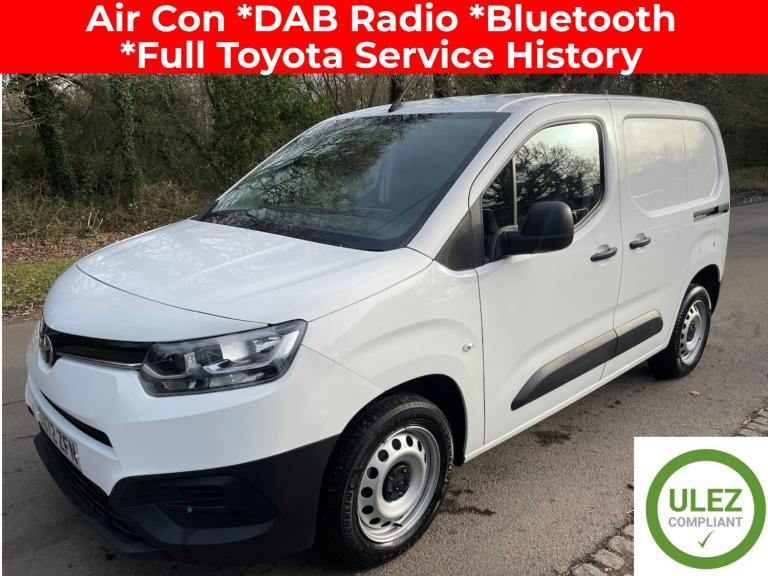 2022 Toyota ProAce 1.5D 100 Active Panel Van In White With Air Con  PANEL VAN Diesel Manual