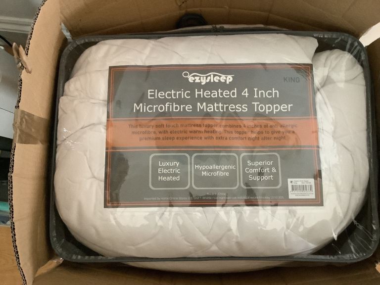 Heated mattress topper kingsize