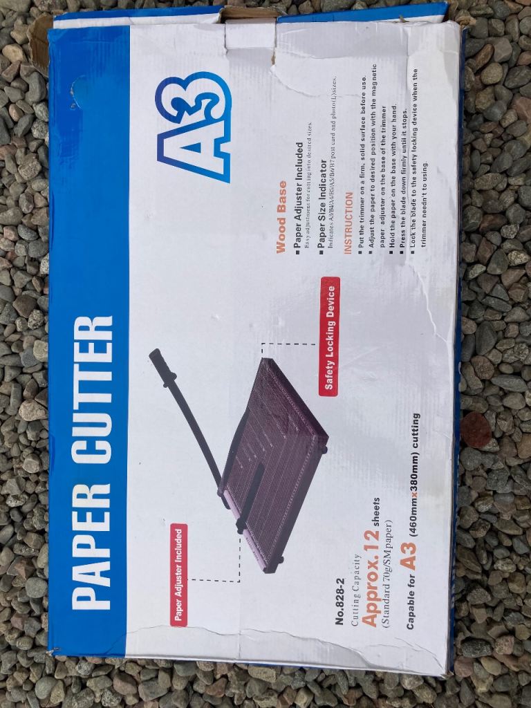 A3 Paper Guillotine Cutter with Metal Blade
