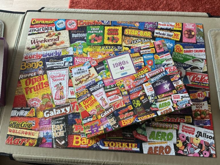 1000 piece jigsaw puzzle. Chocolates