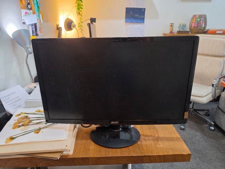 Acer PC Monitor - Black, Good Condition