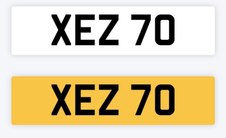 Number Plate - Registration 