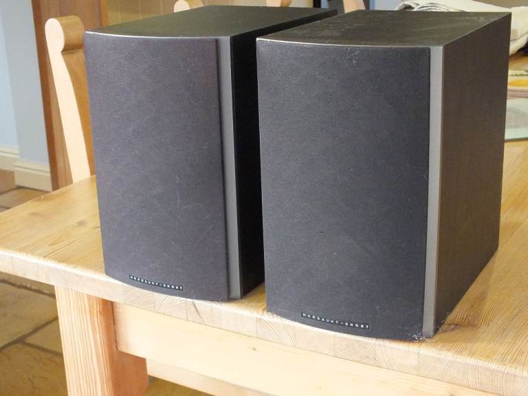 Pair of Mordaunt - Short hi-fi speakers