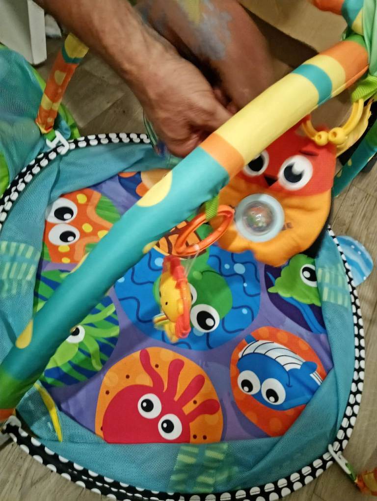 LIKE NEW BABYS PLAY GYM AND MAT REALLY NICE