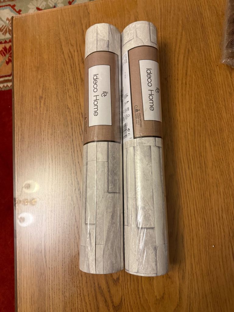 Ideco Home Stone Sand Brick Effect Wallpaper, A17203 - 10x0.5m