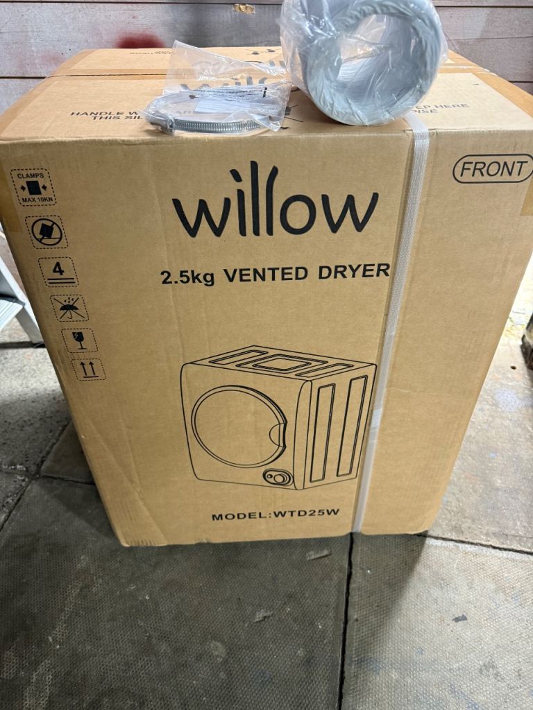 Tumble dryer willow vented Brand new