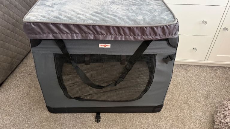 Dog crate and bed