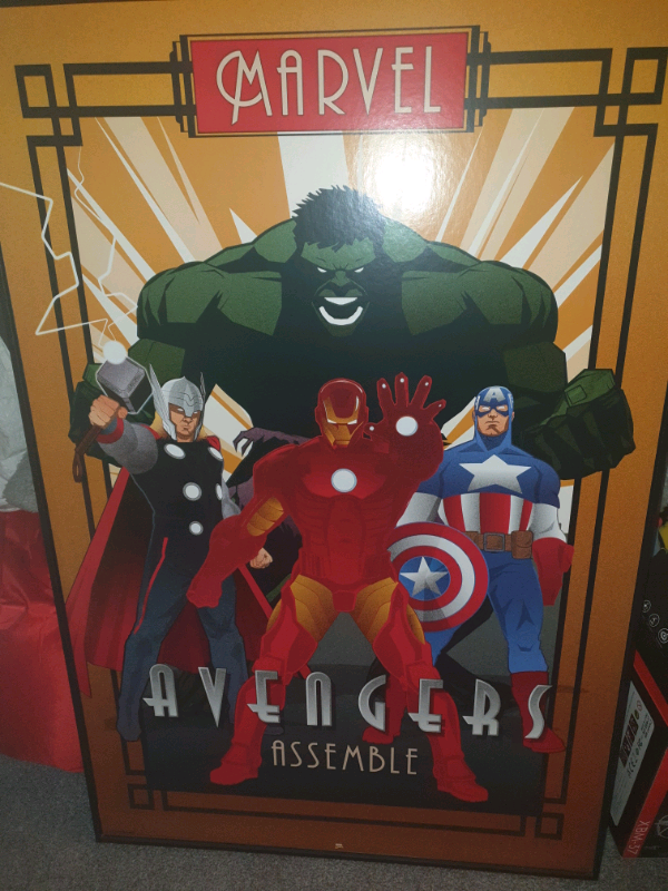 Large Marvel Art Deco style picture