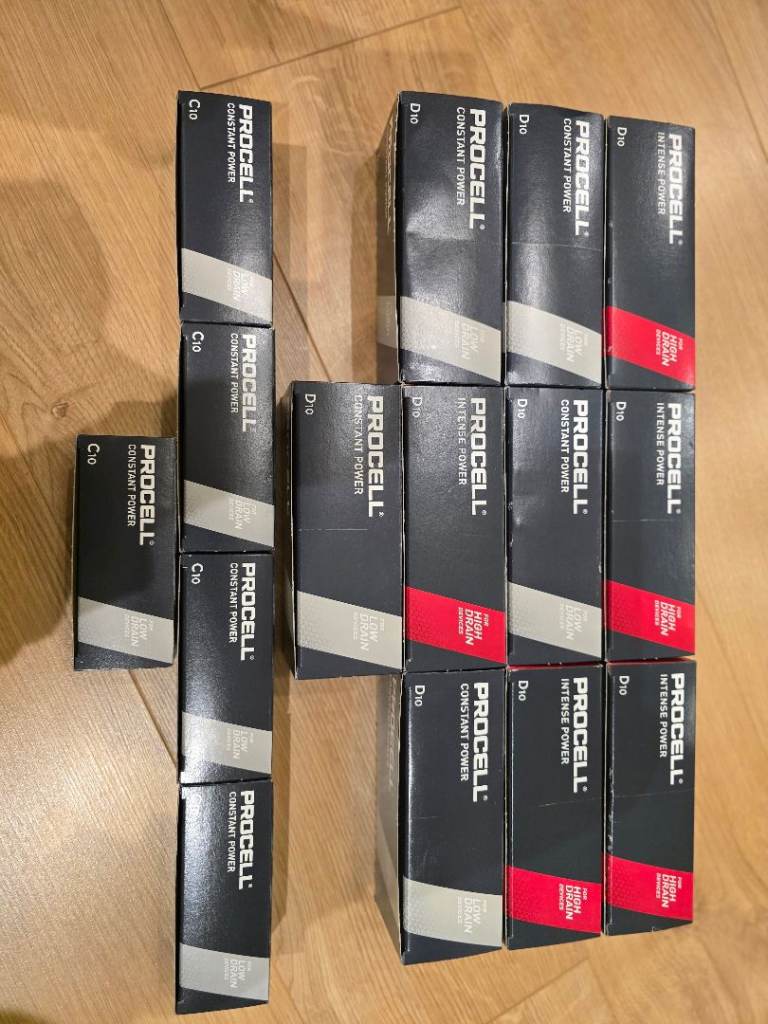 Procell battery bundle – D and C batteries