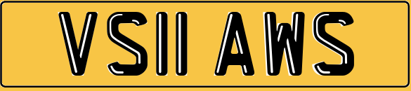SHAWS Cherished Registration Number Plate 5 SHAWS Shaw - DVLA Transfer Fee Included
