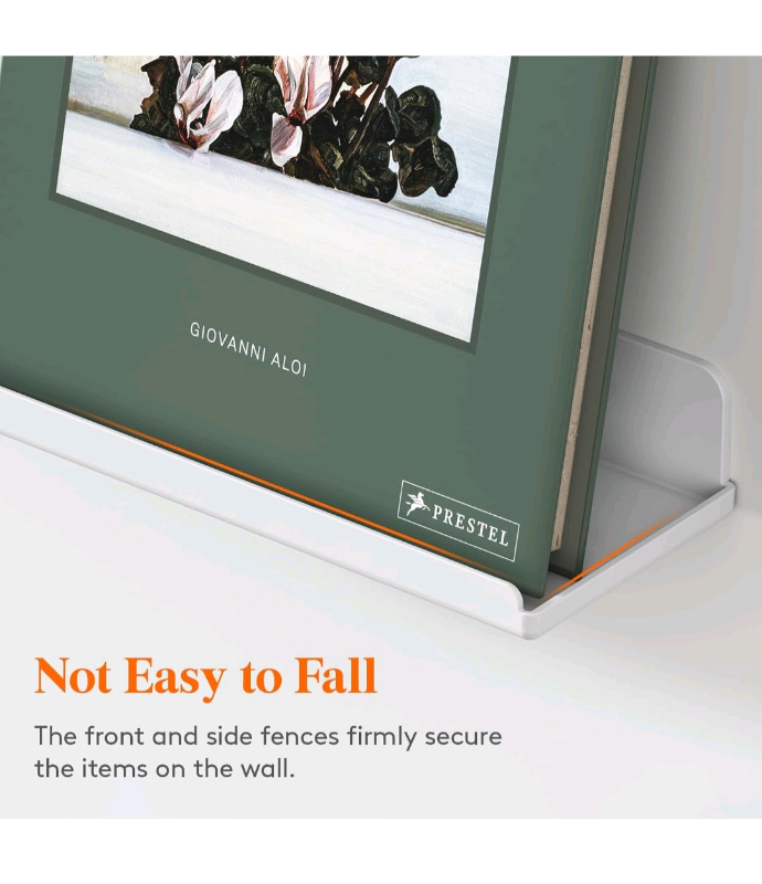 Bnib Lifewit Floating Shelves for Wall, 6 Pack White Acrylic Shelves