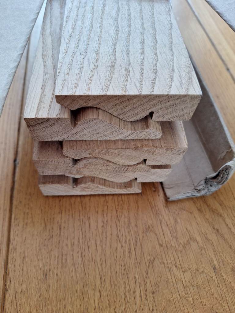 Solid Oak Architrave, set of six.