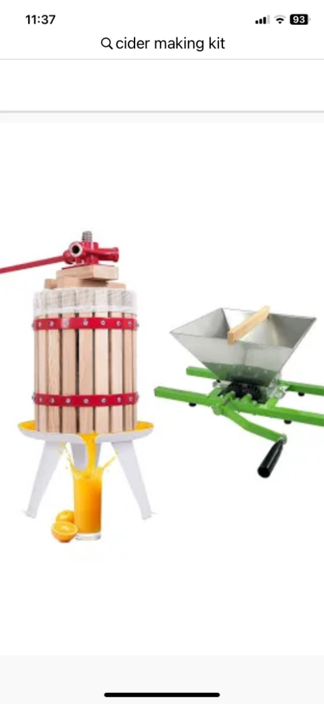 Cider making kit 