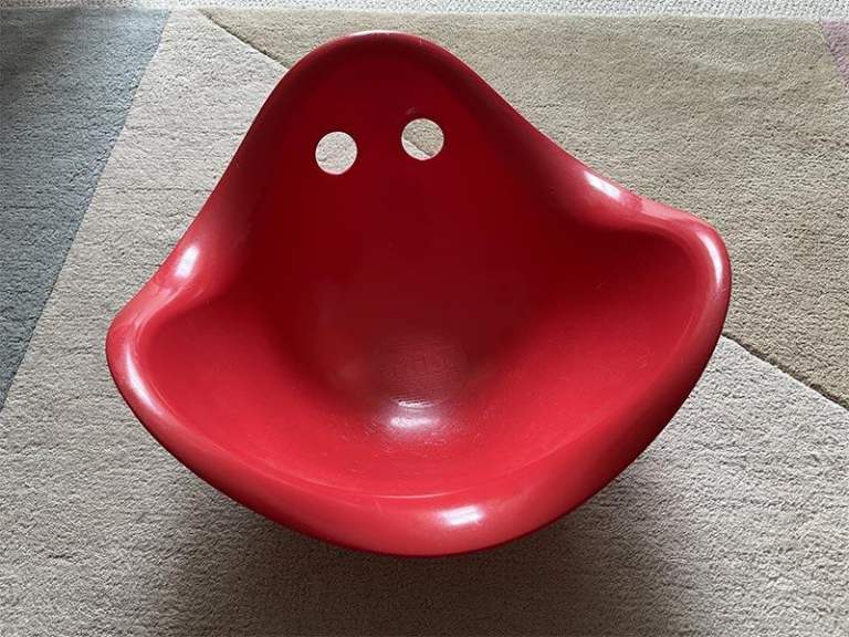 Genuine Bilibo Red Plastic Rocker Toy for Kids – Good Condition