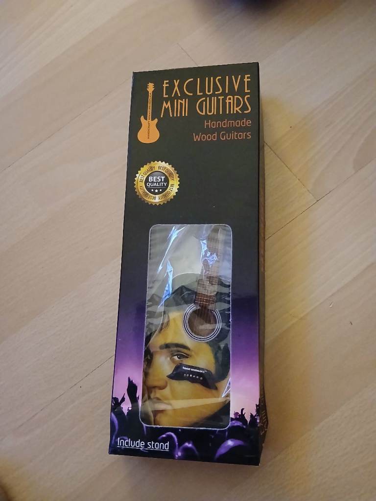 Handmade elvis miniature wooden guitar