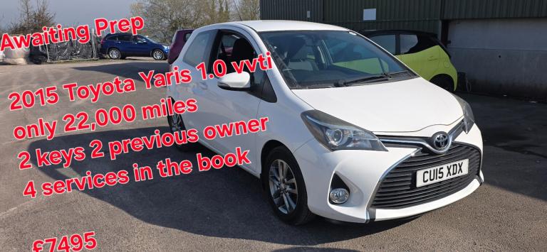 2015 Toyota Yaris 1.0 VVT-i Icon 3dr HATCHBACK Petrol Manual