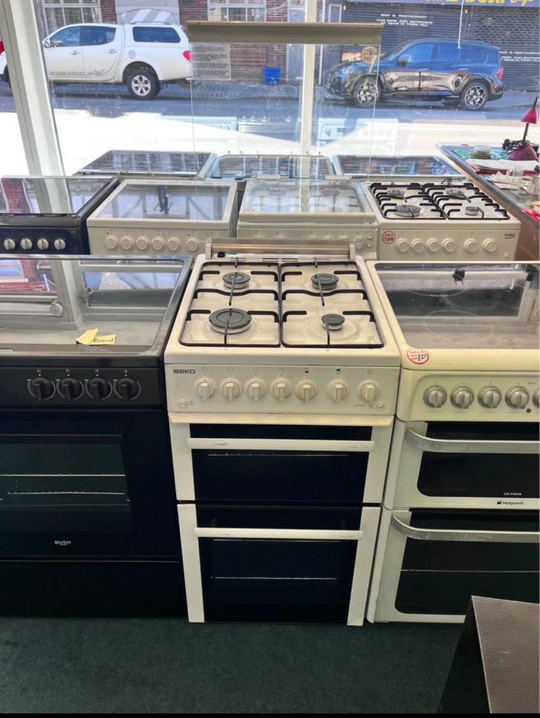 Beko Double Oven 50cm Gas Cooker – 4 Burner – Walsall