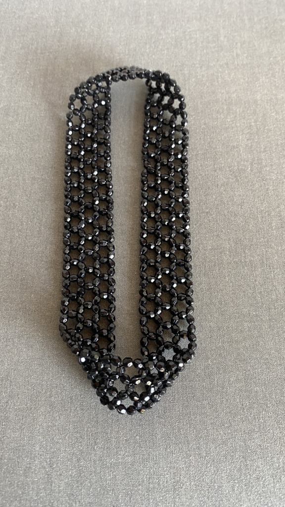 Black beaded necklace 