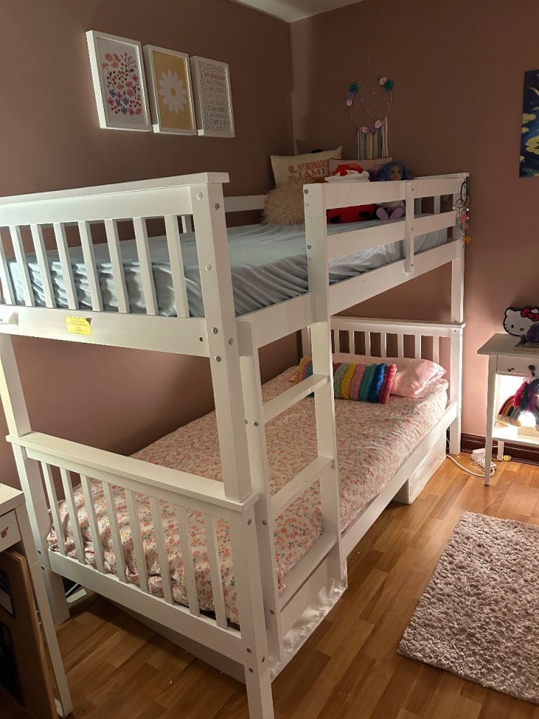 Habitat White Wooden Bunk Bed 
