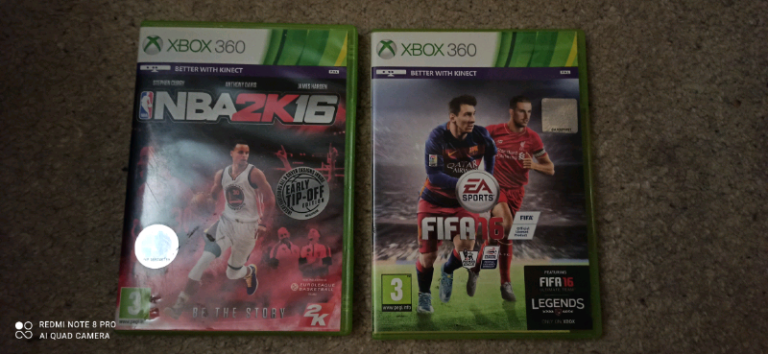 NBA 2K16 And FIFA 16 For XBOX 360 only £12