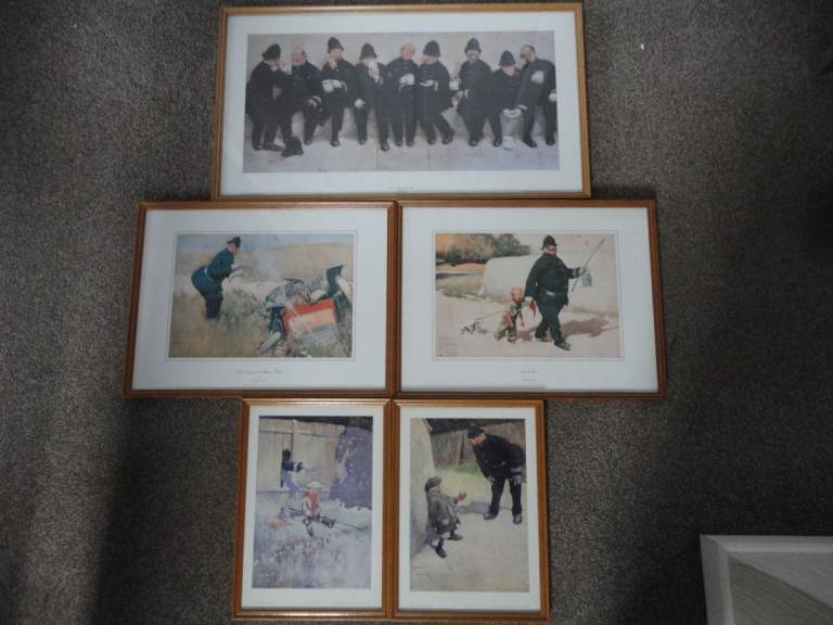 vintage retro police pictures from the eighties by Lawson Wood £75 for the lot 