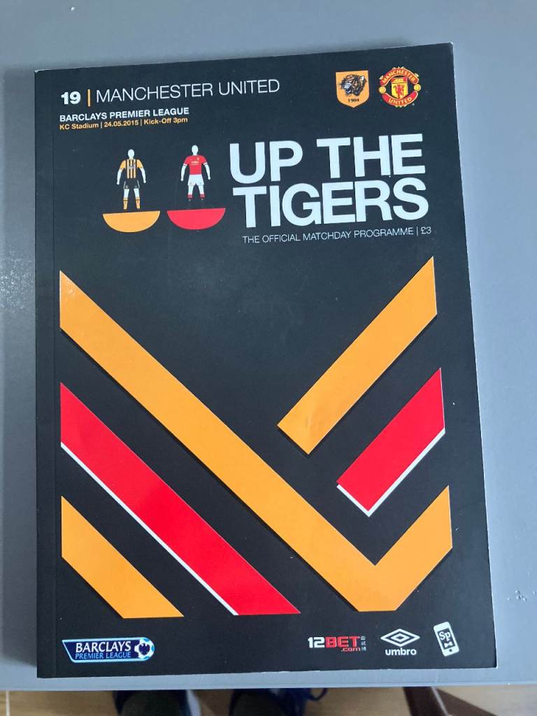 2015 programme - Hull vs Manchester United