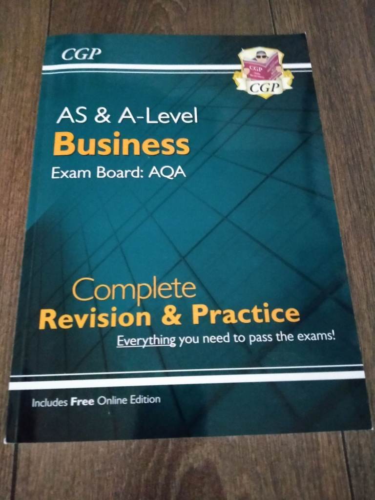 CGP AS & A-Level Business Complete Revision Guide & Practice (AQA) - excellent condition