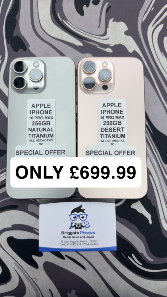 APPLE IPHONE 16 PRO MAX 256GB UNLOCKED ALL NETWORKS ONE YEAR WARRANTY 