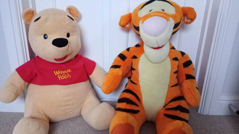 Winnie the Pooh and Tigger Soft toys 50cm height 