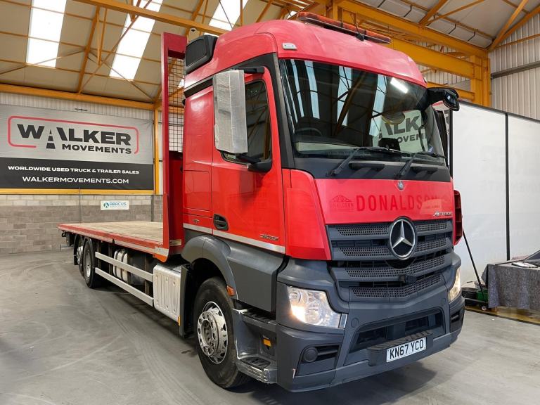 MERCEDES ACTROS 2532 *EURO 6* ACTROS 6X2 PSK FLATBED - 2018 - KN67 YCO