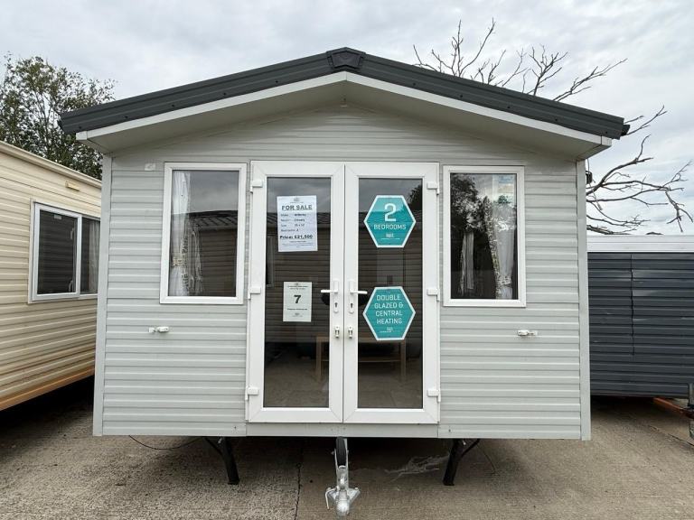 2022 2 Bed Static Caravan - DG, CH, Sofas, French Doors - Offsite / Self Build